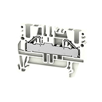 Rekkeklemme-kontakt 2 Posisjoner Gjennomføring Hvit 10-26 AWG