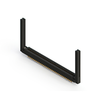 62 positionen Buchse Steckverbinder Nicht angegeben - Doppelkante Gold 0,156" (3,96mm) Schwarz