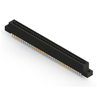 76 Position Female Connector Non Specified - Dual Edge Gold 0.125" (3.18mm) Black