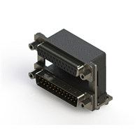 25, 25 Position D-Sub - Stacked Receptacle, Female Socket ; Plug, Male Pins Connector