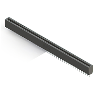 42 positionen Buchse Steckverbinder Nicht angegeben - Einzelkante Gold 0,156" (3,96mm) Schwarz