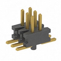 针座连接器 表面贴装型 6 位置 0.039"（1.00mm）