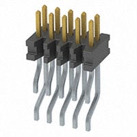 针座连接器 表面贴装，直角 10 位置 0.039"（1.00mm）