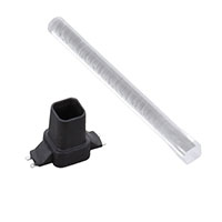 Light Pipe Single Green, Red Rigid Board Mount, Press Fit