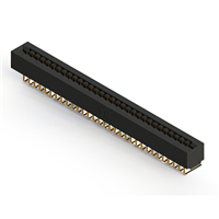 62 Position Female Connector Non Specified - Dual Edge Gold 0.156" (3.96mm) Black