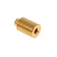 Round Standoff Threaded #8-32 Brass 0.500" (12.70mm) 1/2"