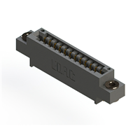 12 positionen Buchse Steckverbinder Nicht angegeben - Einzelkante Gold 0,125" (3,18mm) Schwarz