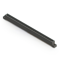 67 Position Female Connector Non Specified - Single Edge Gold 0.100" (2.54mm) Black