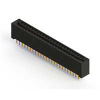 48 positionen Buchse Steckverbinder Nicht angegeben - Doppelkante Gold 0,125" (3,18mm) Schwarz