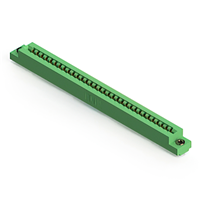 64 Position Female Connector Non Specified - Dual Edge Gold 0.156" (3.96mm) Green