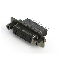 15 Positionen, D-Sub , Buchse, Flanschdose Steckverbinder