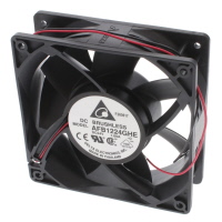 Fan Tubeaxial 24VDC Square - 120mm L x 120mm H Ball 241.0 CFM (6.75m³/min) 2 Wire Leads
