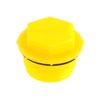 Hole Plug Polypropylene Yellow