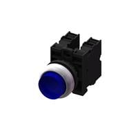 Pushbutton Switch DPST Standard Panel Mount, Front