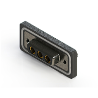 3 (Power) Position D-Sub, Combo Receptacle, Female Sockets Connector