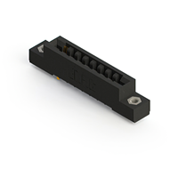 16 Position Femelle Connecteur Non spécifié - double bord Or 0,156 po (3,96mm) Noir