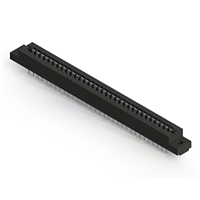 64 positionen Buchse Steckverbinder Nicht angegeben - Doppelkante Zinn 0,156" (3,96mm) Schwarz