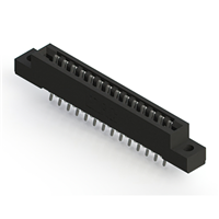 28 Position Female Connector Non Specified - Dual Edge Tin 0.156" (3.96mm) Black