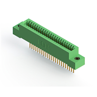 23 Position Femelle Connecteur Non spécifié, bord unique Or 0,100 po (2,54mm) Vert