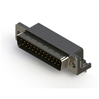 25 Position D-Sub Plug, Male Pins Connector