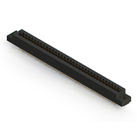 66 Position Femelle Connecteur Non spécifié - double bord Or 0,156 po (3,96mm) Noir