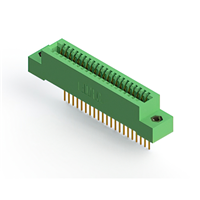21 Position Femelle Connecteur Non spécifié, bord unique Or 0,100 po (2,54mm) Vert