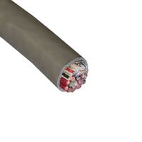 20 Conductor Multi-Conductor Cable Slate 24 AWG Foil, Braid 100.0' (30.5m)
