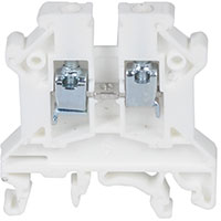 Conector de bloque de terminales 2 Posicións Pasante Blanco 14-22 AWG