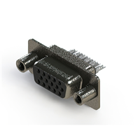 15 Positionen, D-Sub, hohe Dichte , Buchse, Flanschdose Steckverbinder