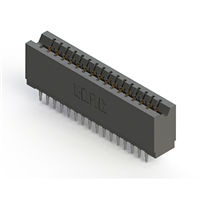 32 Position Female Connector Non Specified - Dual Edge Gold 0.125" (3.18mm) Black