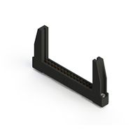 32 Position Femelle Connecteur Non spécifié - double bord Or 0,156 po (3,96mm) Noir