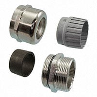 Kabeldurchführung Messing, vernickelt M32x1,5 Silber