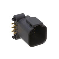 Cabezal de conector Orificio pasante, ángulo recto 6 posiciones 0.174" (4.42mm)