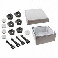 Box Plastic, Polycarbonate Gray Cover Included, Hand Held X 7.100" (180.34mm)