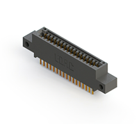 34 Position Female Connector Non Specified - Dual Edge Gold 0.100" (2.54mm) Black