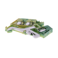 WAGO 280 IEC 60947-7-2 6mm2 YELLOW GREEN GROUND TERMINAL ! 9PCS !