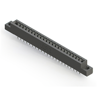 44 位置 母头 连接器 非指定 - 双边 锡 0.156"（3.96mm） 黑色