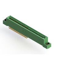 32 Position Female Connector Non Specified - Dual Edge Gold 0.100" (2.54mm) Green