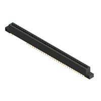 40 Position Female Connector Non Specified - Single Edge Gold 0.156" (3.96mm) Black