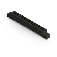 17 positionen Buchse Steckverbinder Nicht angegeben - Einzelkante Gold 0,156" (3,96mm) Schwarz