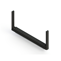 32 positionen Buchse Steckverbinder Nicht angegeben - Einzelkante Zinn 0,156" (3,96mm) Schwarz