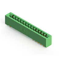 28 Position Female Connector Non Specified - Dual Edge Gold 0.156" (3.96mm) Green