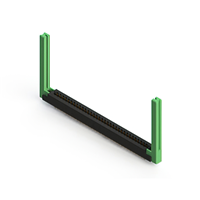 66 Position Female Connector Non Specified - Dual Edge Gold 0.156" (3.96mm) Black