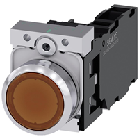 按钮开关 DPST-NO/NC 标准，发光式 前面板安装