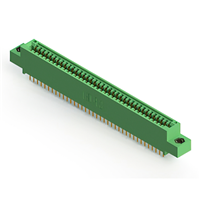 74 positionen Buchse Steckverbinder Nicht angegeben - Doppelkante Gold 0,100" (2,54mm) Grün