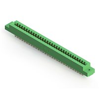 60 Position Femelle Connecteur Non spécifié - double bord Or 0,156 po (3,96mm) Vert