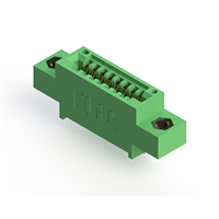 8 positionen Buchse Steckverbinder Nicht angegeben - Einzelkante Gold 0,100" (2,54mm) Grün