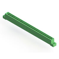 42 Position Female Connector Non Specified - Single Edge Gold 0.125" (3.18mm) Green