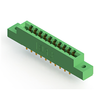 20 positionen Buchse Steckverbinder Nicht angegeben - Doppelkante Gold 0,156" (3,96mm) Grün