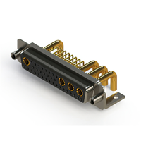 36 (32 + 4 Stromversorgung) Positionen, D-Sub, kombo , Buchse, Flanschdose Steckverbinder